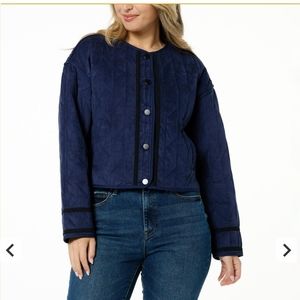 A3 La Joie faux suade jacket size small